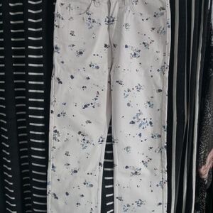 Caron Callahan Painted Canvas Jeans